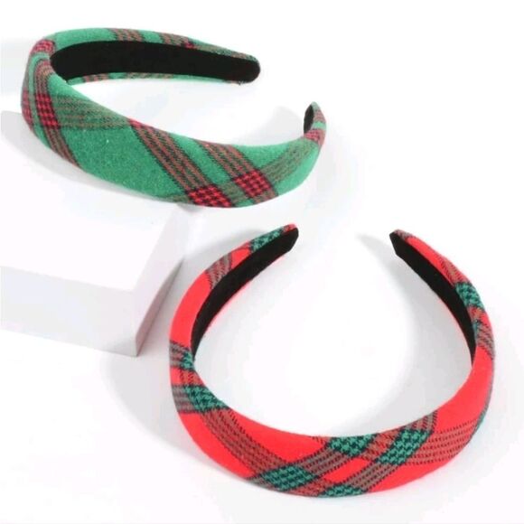 Christmas Plaid Headbands - Picture 2 of 6